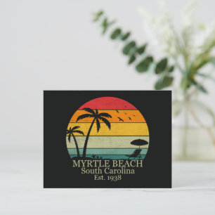 Cartão Postal Myrtle Beach Vintage Carolina do Sul
