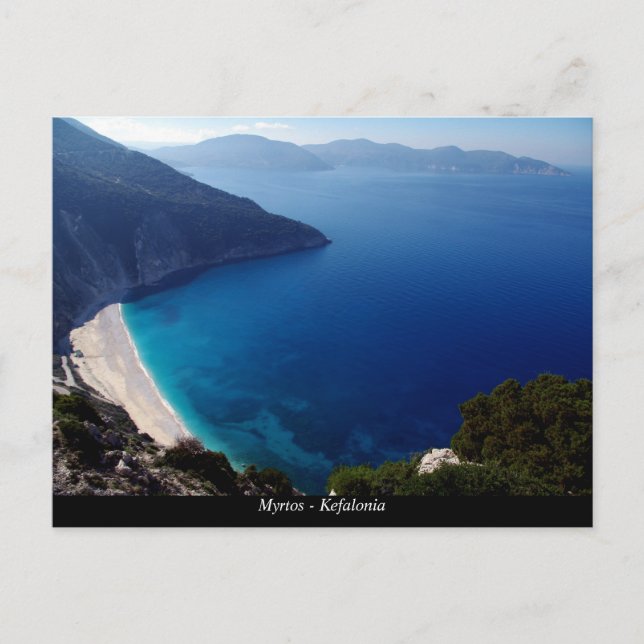 Cartão Postal Myrtos - Kefalonia (Frente)