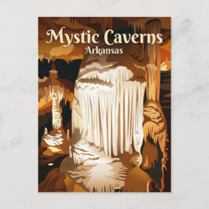 Cartão Postal Mystic Caverns Arkansas