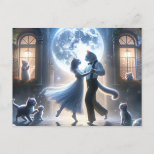 Cartão Postal Mystical Gatinho Dancing