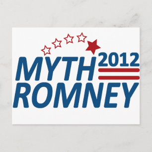 Cartão Postal Myth Romney Anti Mitt 2012