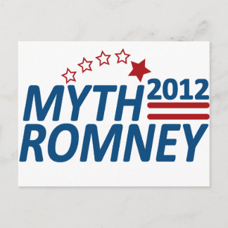 Cartão Postal Myth Romney Anti Mitt 2012