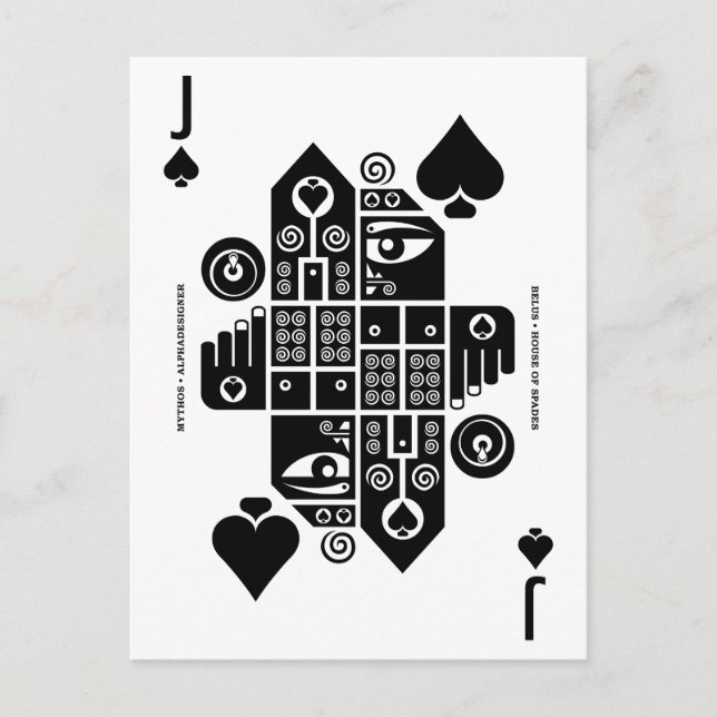 Cartão Postal Mythos Belus Jack of Spades (Frente)
