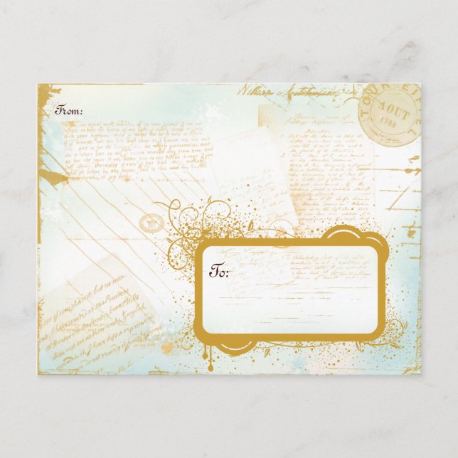 Cartão postal nº 1 das Lettres de Paris (Frente)