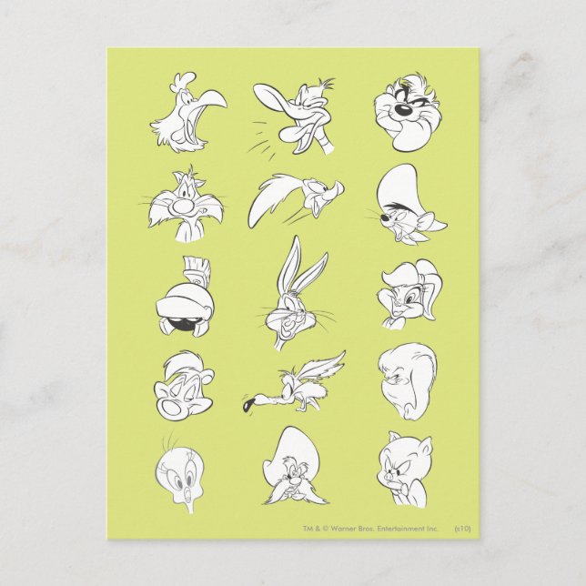 Cartão Postal Nº 5 da operação de fotos do LOONEY TUNES™ (Frente)