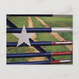Cartão Postal N.A., EUA, Texas, Lago Buchanan, bandeira do Texas