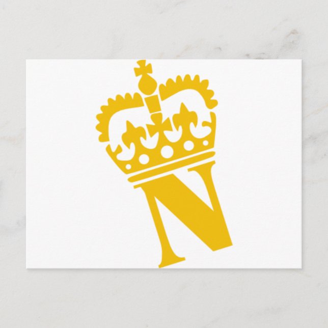 Cartão Postal N - Letra - Nome (Frente)