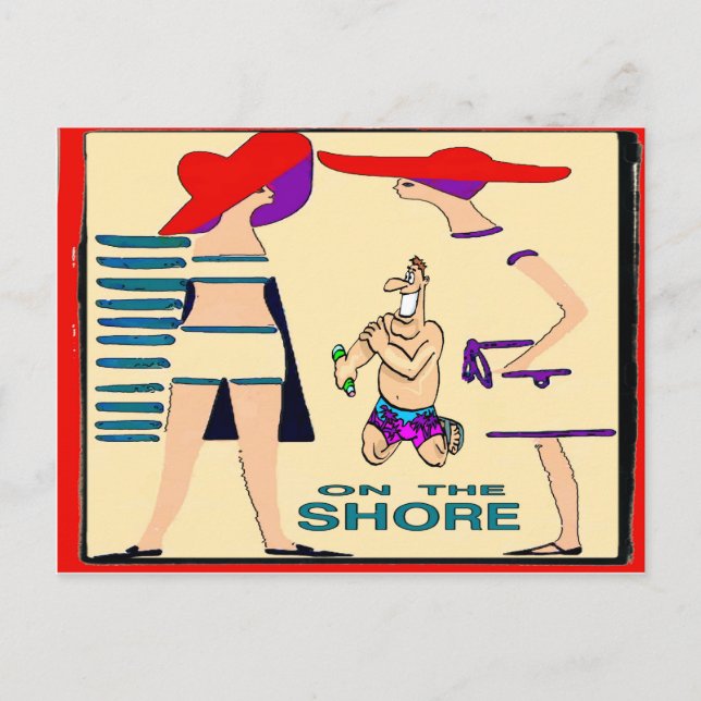 Cartão Postal Na Abstrato de Jersey Shore (Frente)