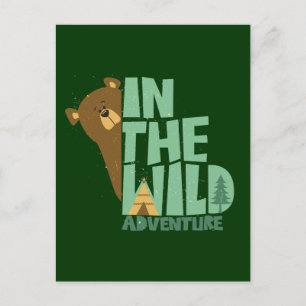 Cartão Postal Na Aventura Selvagem do Urso