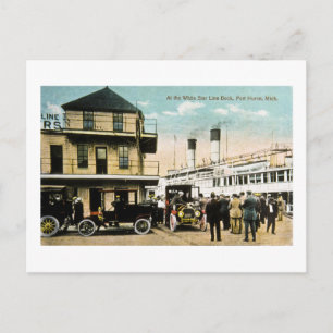 Cartão Postal Na Boca da Linha White Star, Port Huron, MI