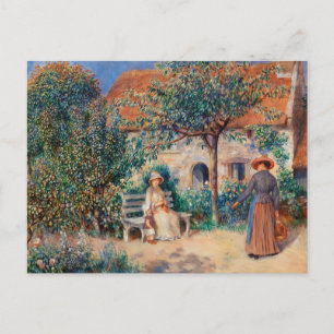 Cartão Postal Na Bretanha, por pintura impressionista de Renoir