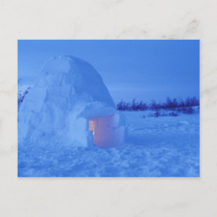 Cartão Postal NA, Canadá, Manitoba, Churchill. Igloo ártico