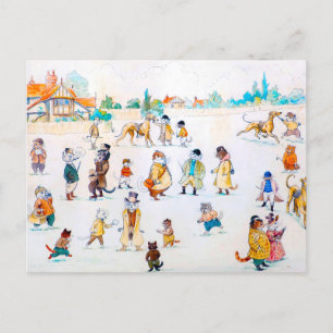 Cartão Postal Na Corrida da Cidade dos Gatos, Louis Wain