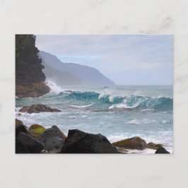 Cartão Postal Na Costa Pali em Kauai, Havaí