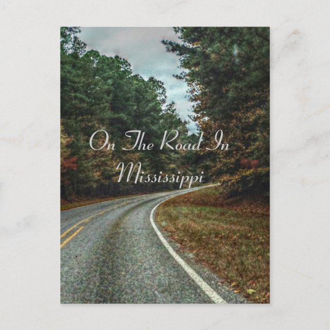 Cartão Postal Na Estrada No Mississippi (Frente)