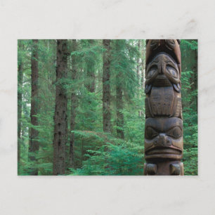 Cartão Postal NA, EUA, Alasca, Sitka, Sitka Totem Park, A