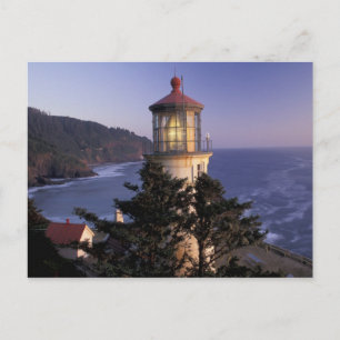 Cartão Postal NA, EUA, Oregon, Heceta Head Lighthouse,