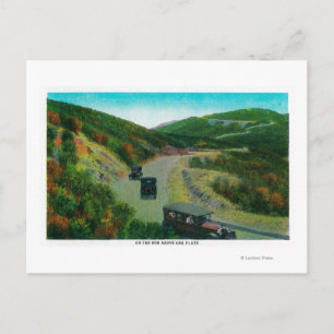 Cartão Postal Na faixa acima da rota Oak FlatsRidge, CA