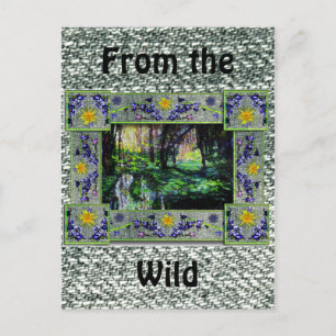 Cartão Postal Na floresta