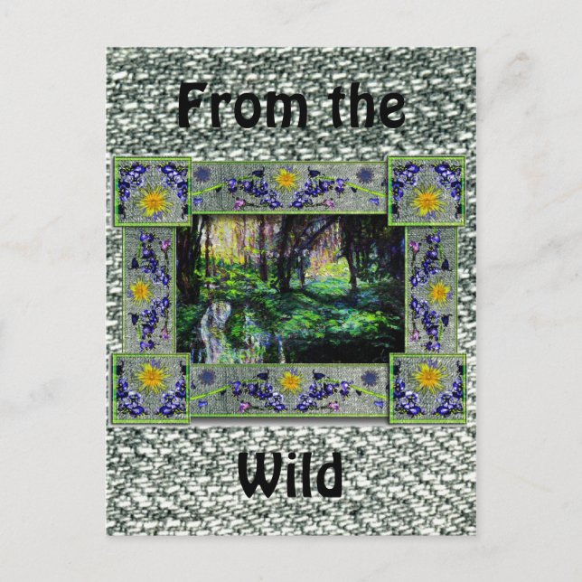 Cartão Postal Na floresta (Frente)