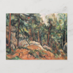 Cartão Postal Na Floresta - Paul Cezanne - c1898