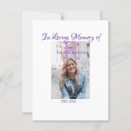 Cartão Postal Na memória carinhosa de lembrança de memória adici