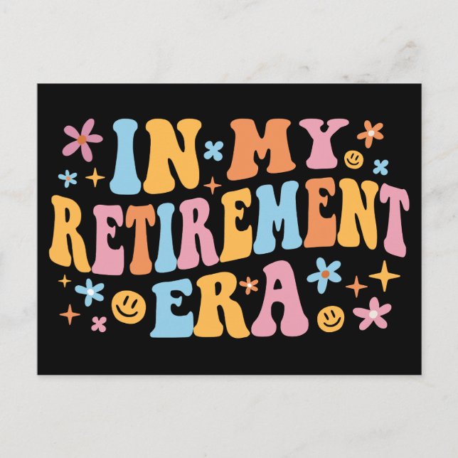 Cartão Postal Na Minha Época De Reforma (Frente)