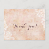 Na moda Lace Rosas Antigo Casamento de Papel Obrig