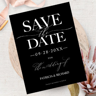 Cartão Postal Na moda Modern Casamento Salve A Data Não Foto