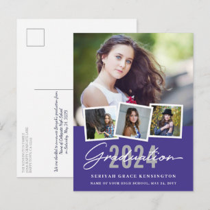 Cartão Postal Na moda moderno qualquer ano de graduação 4 Foto