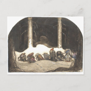 Cartão Postal Na Noite de Natal John Bauer