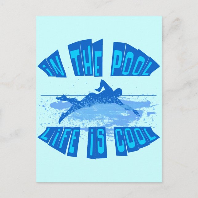 CARTÃO POSTAL NA PISCINA, A VIDA É LEGAL (Frente)