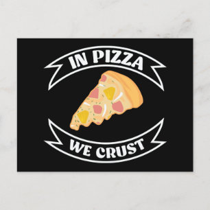 Cartão Postal Na Pizza, Fumamos Engraçado