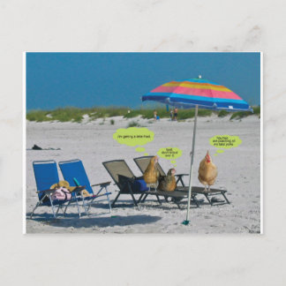 Cartão Postal Na praia