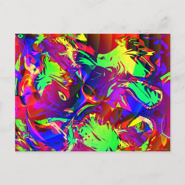 Cartão Postal Na selva, a selva poderosa (Frente)