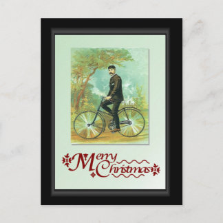Cartão Postal Na sua bicicleta