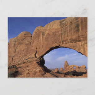Cartão Postal NA, Utah, Parque Nacional Arches. Arco Duplo