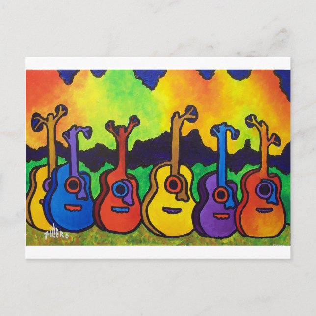 Cartão Postal Na vida eu canto por piliero (Frente)