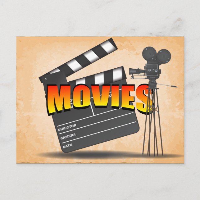 Cartão Postal Na Vintage Dos Filmes (Frente)