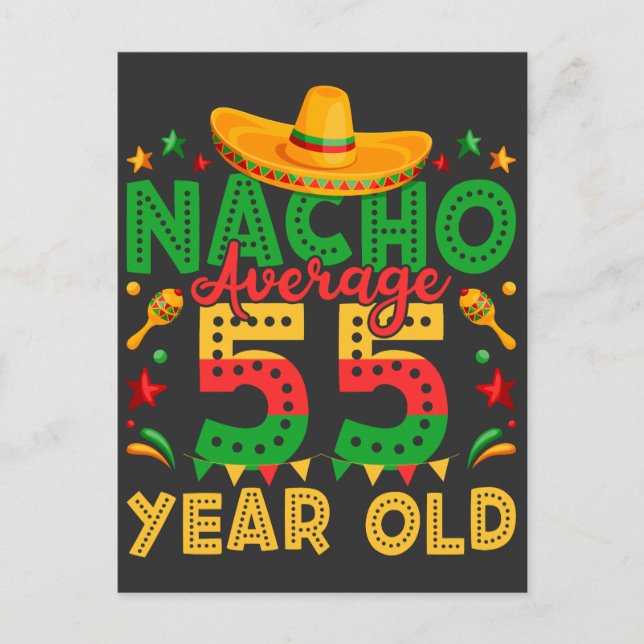 Cartão Postal Nacho Média 55 Anos Cinco de Mayo (Frente)
