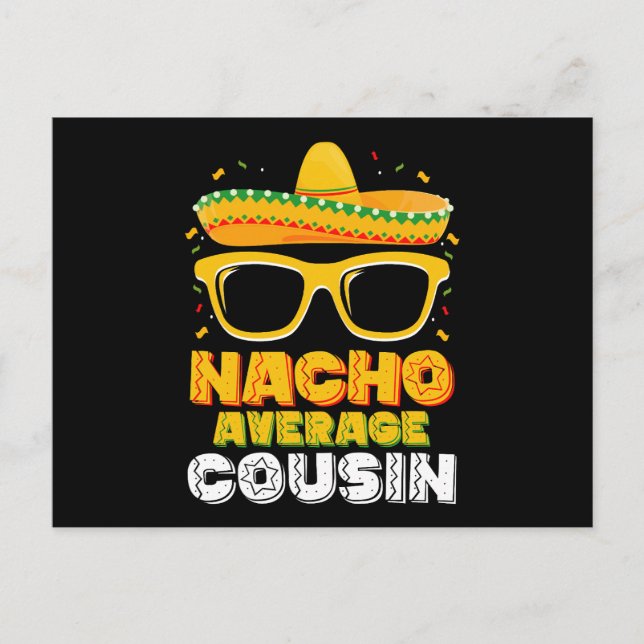 Cartão Postal Nacho Média Cousin Family Cinco De Mayo (Frente)
