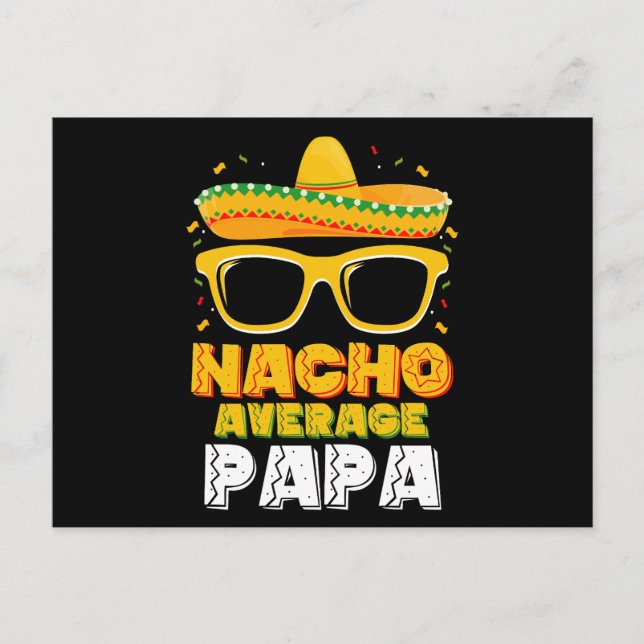 Cartão Postal Nacho Média Papa Família Pai Cinco De Mayo (Frente)