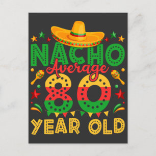 Cartão Postal Nacho Médio de 80 Anos de Idade Cinco de Mayo