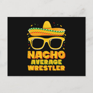 Cartão Postal Nacho Médio Wrestler Luta Cinco de Mayo