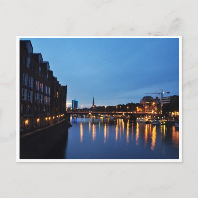 Cartão Postal Nacht Beim Fluss (Frente)