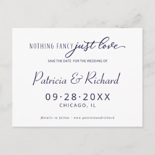 Cartão Postal Nada Chique Apenas Salve o Dia do Casamento do Amo