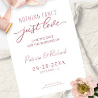 Nada de Luxo, Apenas Amor Casamento Salve a Data
