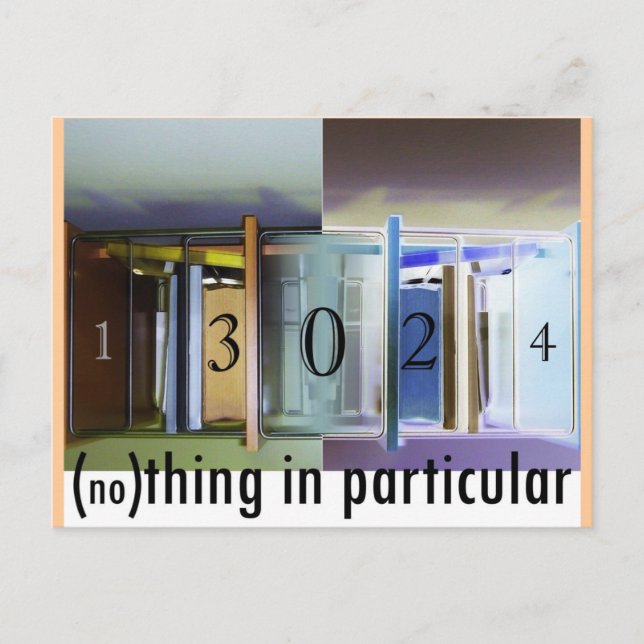 Cartão Postal Nada em particular (Frente)