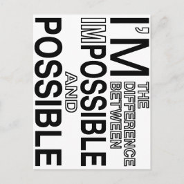 Cartão Postal Nada Impossível