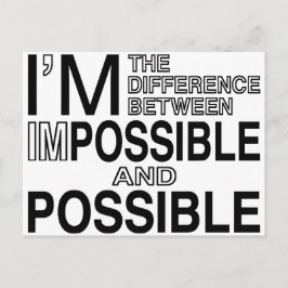 Cartão Postal Nada Impossível
